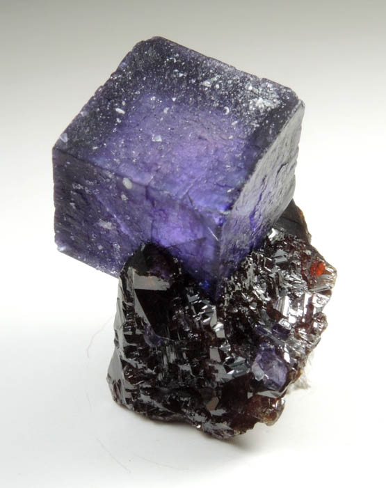 Fluorite on Sphalerite from Elmwood Mine, Carthage, Smith County, Tennessee