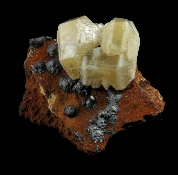 Mimetite with Coronadite from Mount Bonnie Mine, Northern Territory, Australia