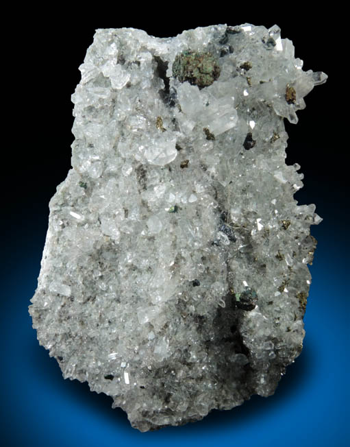 Bornite on Quartz from Dzhezkazgan, Karaganda Oblast', Kazakhstan