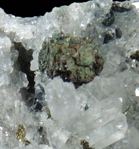 Bornite on Quartz from Dzhezkazgan, Karaganda Oblast', Kazakhstan