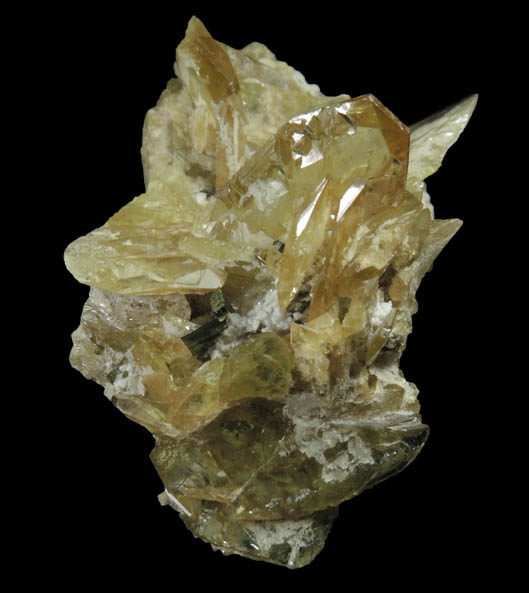 Titanite with minor Epidote from Capelinha, Minas Gerais, Brazil