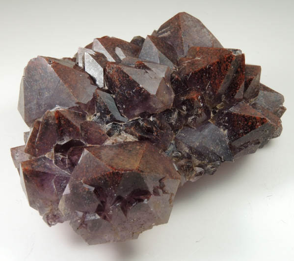 Quartz var. Amethyst Quartz with Hematite inclusions from Blue Point Mine, Pearl Station, Thunder Bay District, Ontario, Canada