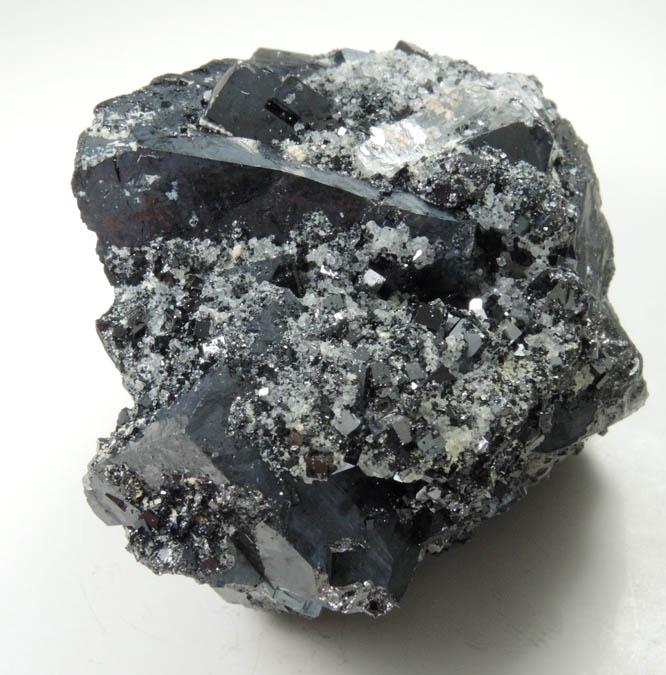 Magnetite (rare cubic crystal form) from ZCA Mine No. 4, Fowler Ore Body, 2500' Level, Balmat, St. Lawrence County, New York