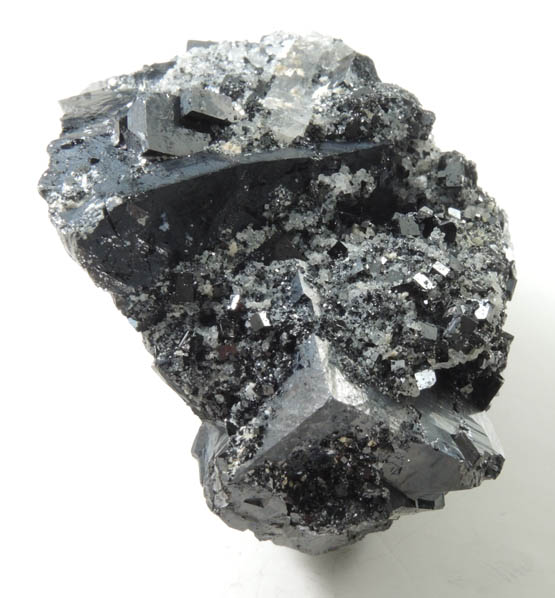 Magnetite (rare cubic crystal form) from ZCA Mine No. 4, Fowler Ore Body, 2500' Level, Balmat, St. Lawrence County, New York