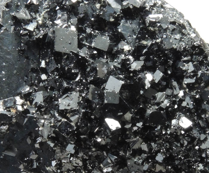 Magnetite (rare cubic crystal form) from ZCA Mine No. 4, Fowler Ore Body, 2500' Level, Balmat, St. Lawrence County, New York