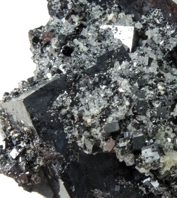 Magnetite (rare cubic crystal form) from ZCA Mine No. 4, Fowler Ore Body, 2500' Level, Balmat, St. Lawrence County, New York