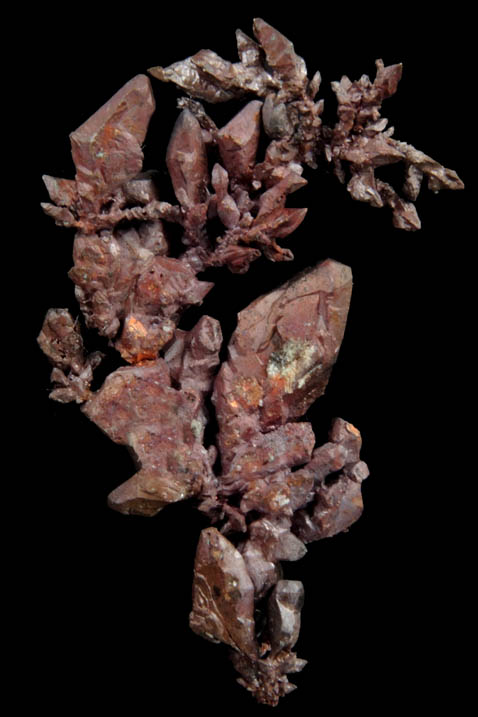 Copper (crystallized) with Cuprite coating from Ray Mine, Mineral Creek District, Pinal County, Arizona