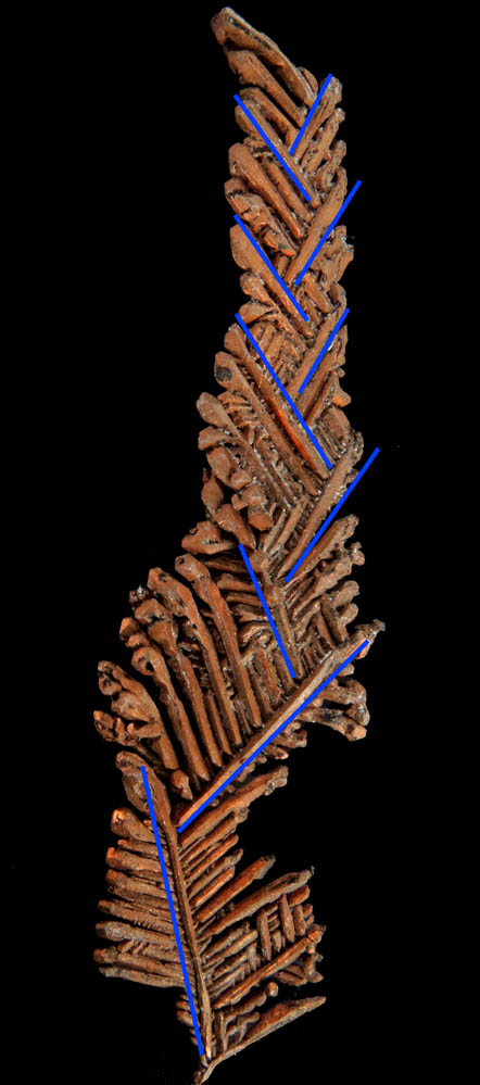 Copper (crystallized) from Onganja Mine, Seeis, Khomas, Namibia