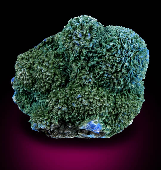 Azurite with Malachite and Chrysocolla from Morenci Mine, Clifton District, Greenlee County, Arizona