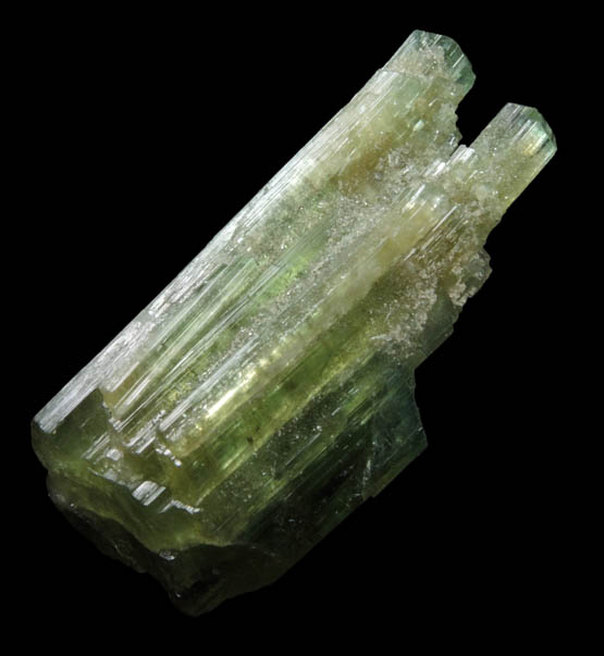 Elbaite Tourmaline (with blue termination) from Kamdesh District, Nuristan Province, Afghanistan