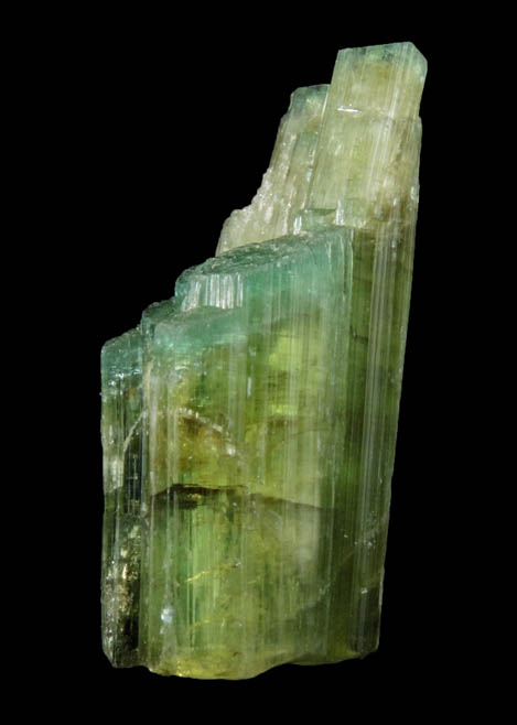 Elbaite Tourmaline (with blue termination) from Kamdesh District, Nuristan Province, Afghanistan