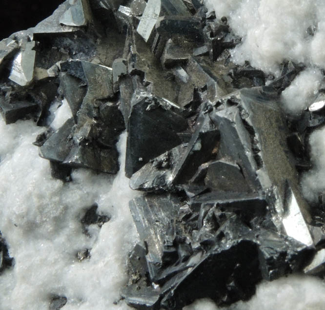 Tetrahedrite and Calcite over Chalcopyrite from Casapalca District, Huarochiri Province, Lima Department, Peru