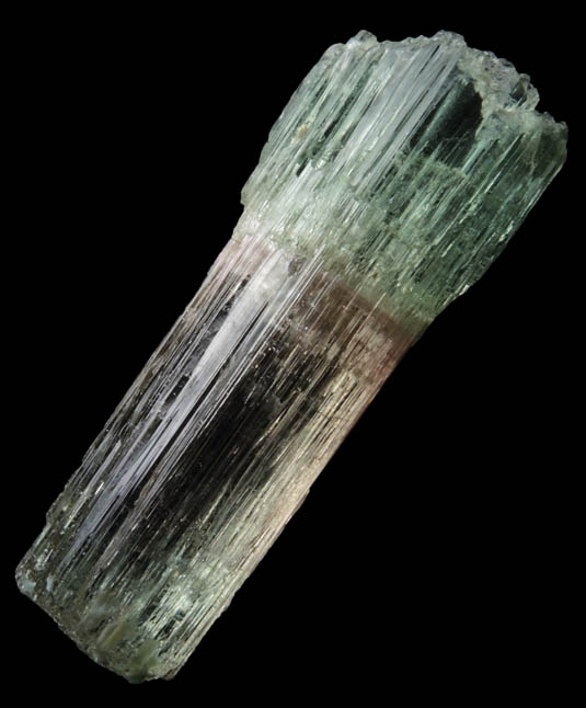 Elbaite Tourmaline with Quartz from Barra do Salinas, Coronel Murta, Minas Gerais, Brazil