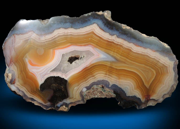 Quartz var. Laguna Agate from Ojo Laguna, Ahumada, Chihuahua, Mexico