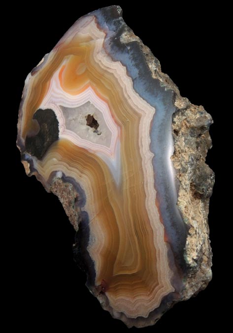 Quartz var. Laguna Agate from Ojo Laguna, Ahumada, Chihuahua, Mexico