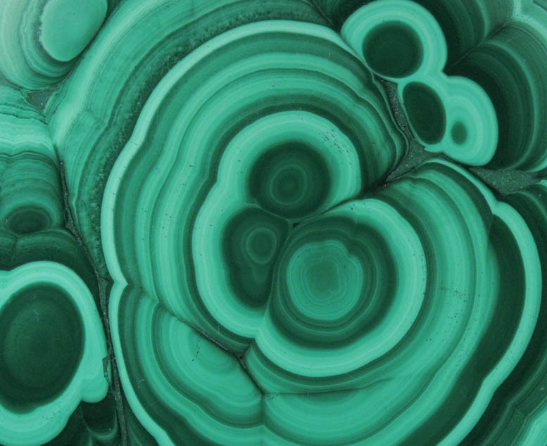 Malachite from Kolwezi Mining District, 240 km WNW of  Lubumbashi, Katanga Copperbelt, Lualaba Province, Democratic Republic of the Congo