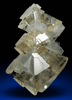 Calcite (twinned crystals) with Stilbite from Ambariomiambana, Sambava District, Antsiranana Province, Madagascar
