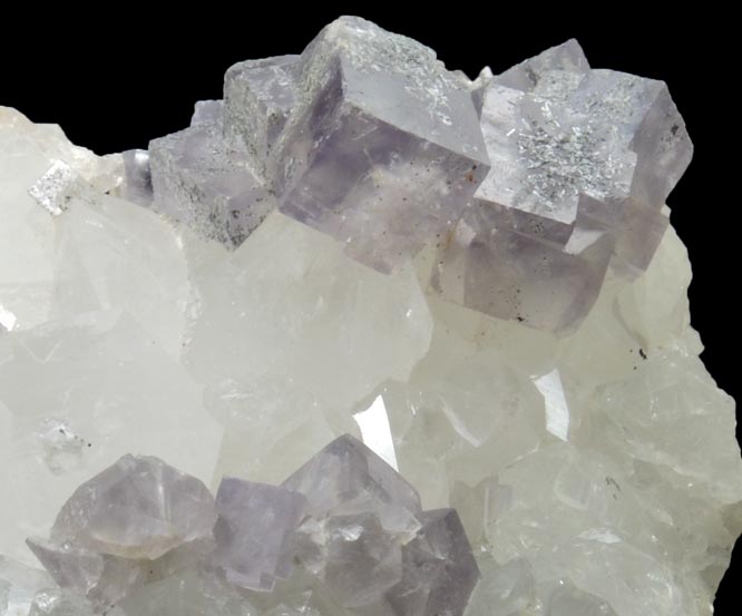 Fluorite on Quartz from Weardale, County Durham, England