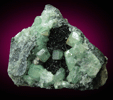 Andradite Garnet var. Demantoid with Epidote from Chukotskii (Chukotka), Magadan Oblast, Russia