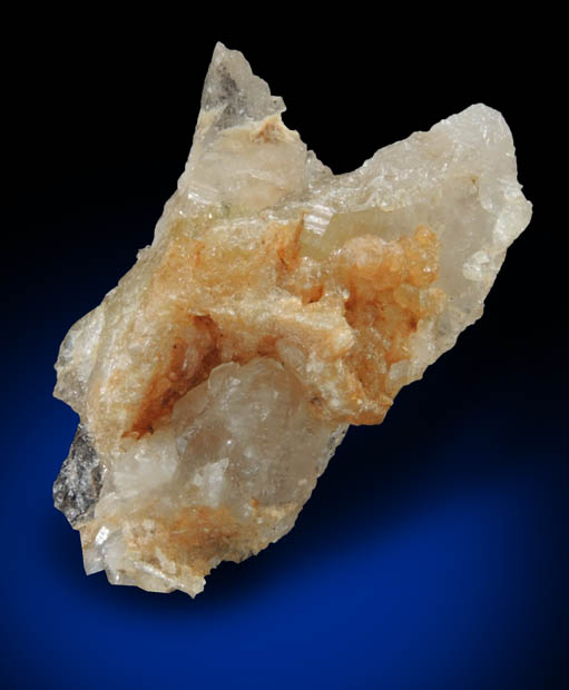 Cookeite on Quartz from Bennett Quarry, Buckfield, Oxford County, Maine