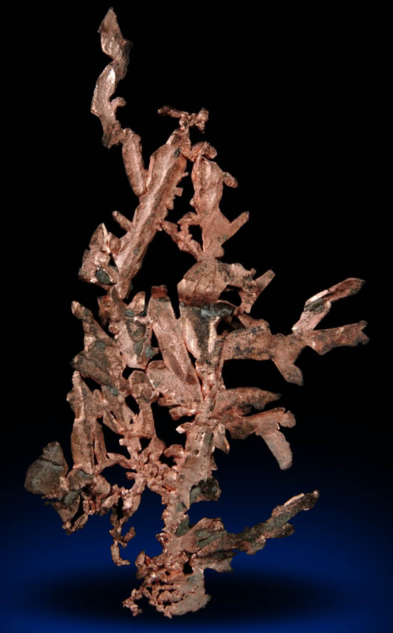 Copper (crystallized) from Ray Mine, Mineral Creek District, Pinal County, Arizona