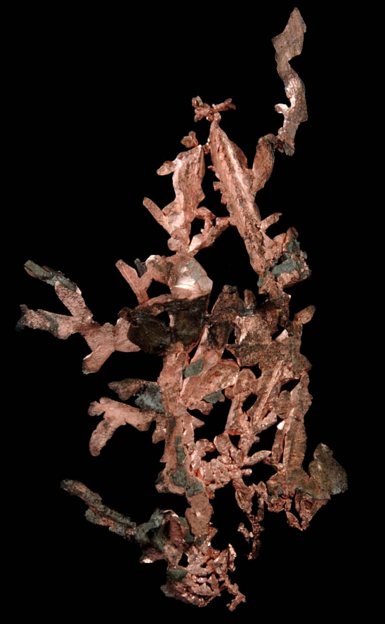 Copper (crystallized) from Ray Mine, Mineral Creek District, Pinal County, Arizona