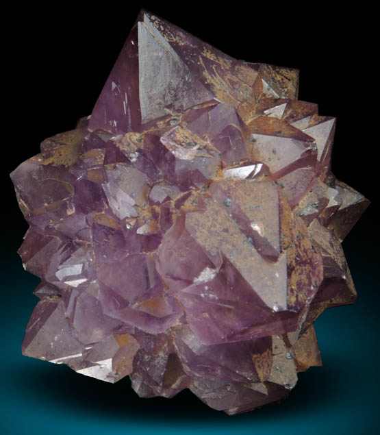 Quartz var. Amethyst Quartz with Hematite-Goethite from Thunder Bay District, Ontario, Canada