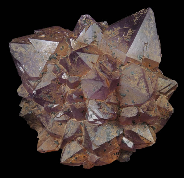 Quartz var. Amethyst Quartz with Hematite-Goethite from Thunder Bay District, Ontario, Canada