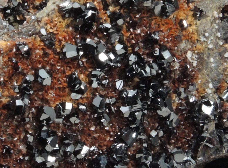 Sphalerite plus Quartz with Ankerite from Nenthead, Alston Moor, Cumbria, England