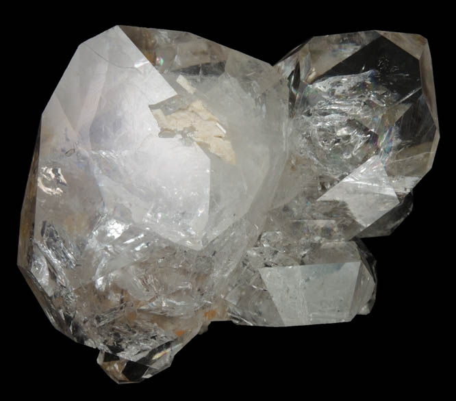 Quartz var. Herkimer Diamond with Dolomite from Eastern Rock Products Quarry (Benchmark Quarry), St. Johnsville, Montgomery County, New York