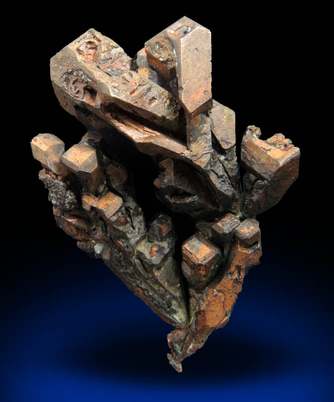 Copper (cubic crystals) from White Pine Mine, Ontonagon County, Michigan