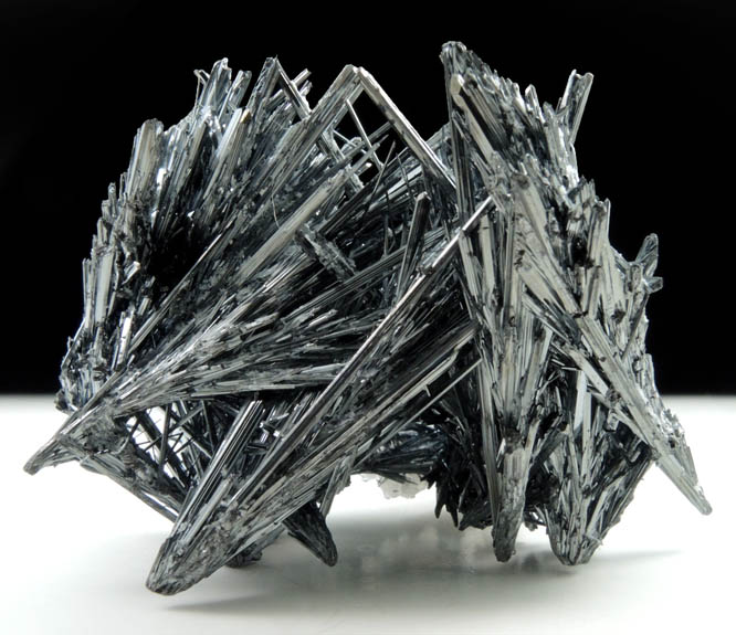 Stibnite with Quartz from Herja Mine (Kisbanya), Baia Mare, Maramures, Romania