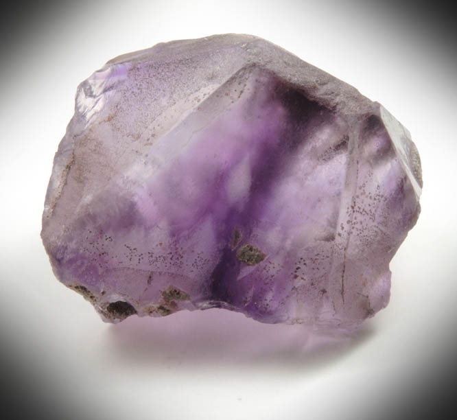 Quartz var. Amethyst (with rare pinacoid termination face) from Four Peaks Amethyst Deposit, Mazatzal Mountains, Maricopa County, Arizona