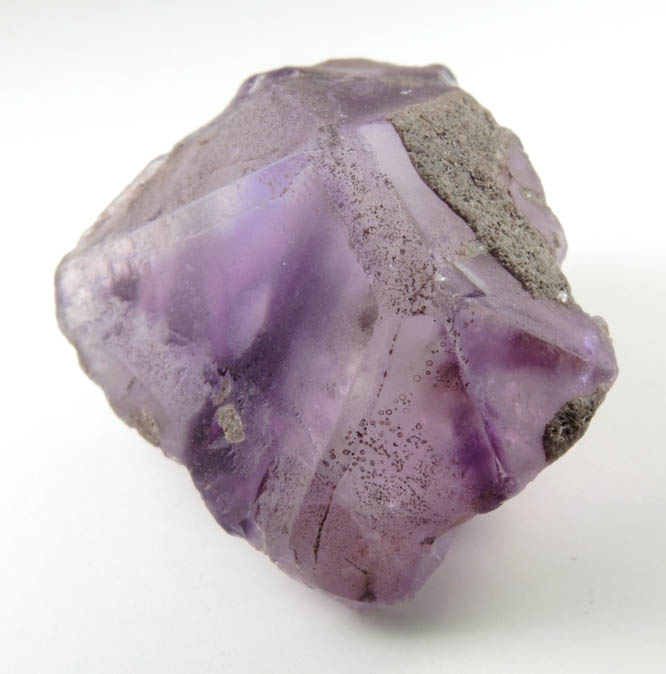 Quartz var. Amethyst (with rare pinacoid termination face) from Four Peaks Amethyst Deposit, Mazatzal Mountains, Maricopa County, Arizona