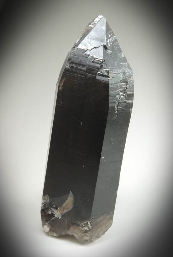 Quartz var. Smoky Quartz (Dauphiné Law Twin) from Moat Mountain, Oliver Diggings, Hale's Location, west of North Conway, Carroll County, New Hampshire