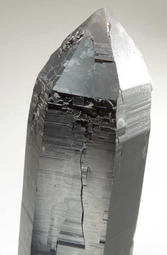 Quartz var. Smoky Quartz (Dauphiné Law Twin) from Moat Mountain, Oliver Diggings, Hale's Location, west of North Conway, Carroll County, New Hampshire