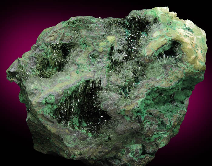 Olivenite with Bayldonite from Tsumeb Mine, Otavi-Bergland District, Oshikoto, Namibia