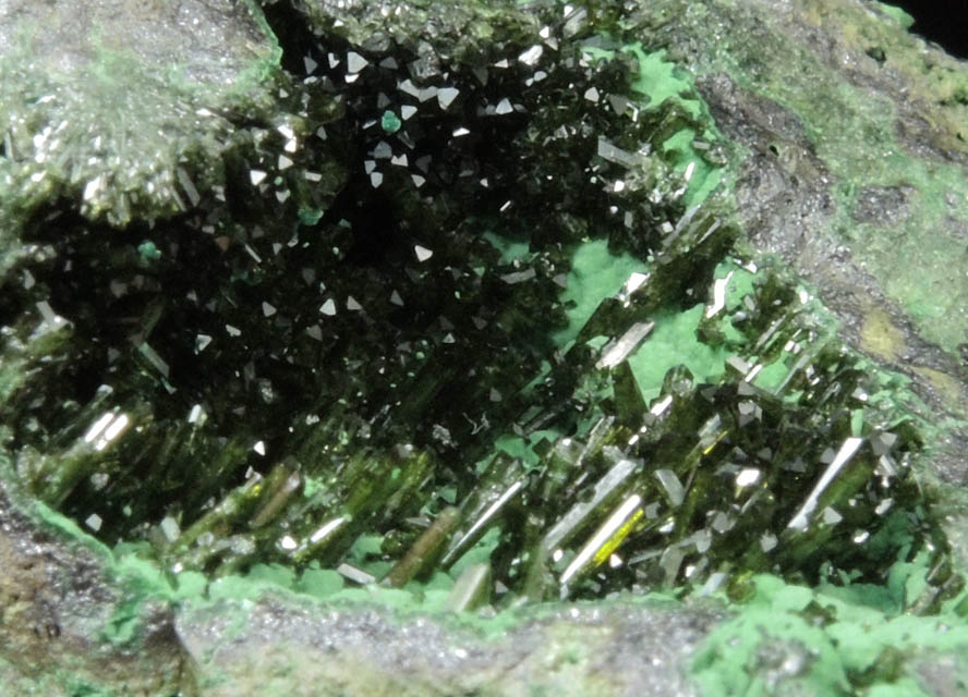 Olivenite with Bayldonite from Tsumeb Mine, Otavi-Bergland District, Oshikoto, Namibia