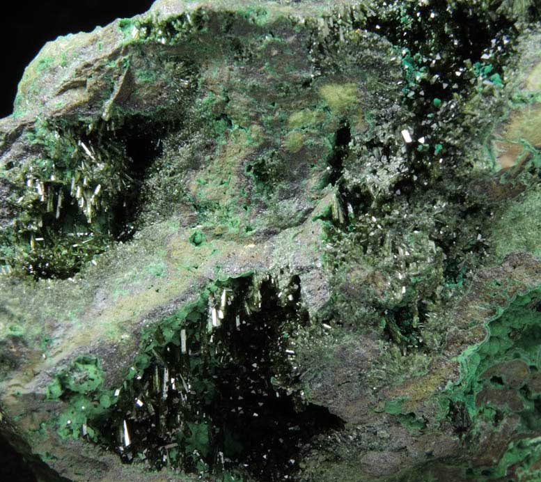 Olivenite with Bayldonite from Tsumeb Mine, Otavi-Bergland District, Oshikoto, Namibia