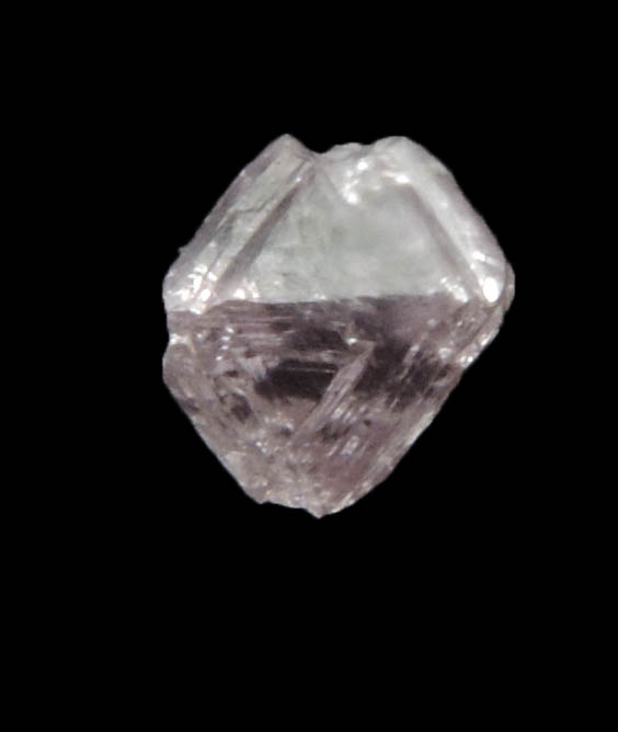 Diamond (0.20 carat pink-gray octahedral crystal) from Argyle Mine, Kimberley, Western Australia, Australia