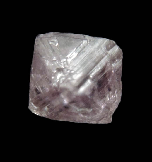 Diamond (0.20 carat pink-gray octahedral crystal) from Argyle Mine, Kimberley, Western Australia, Australia