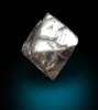 Diamond (0.17 carat pale pink-gray octahedral crystal) from Argyle Mine, Kimberley, Western Australia, Australia