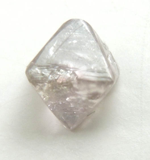 Diamond (0.17 carat pale pink-gray octahedral crystal) from Argyle Mine, Kimberley, Western Australia, Australia