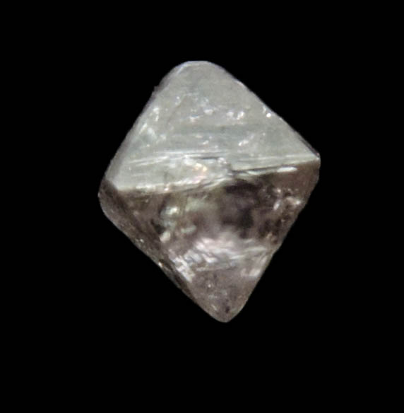 Diamond (0.17 carat pale pink-gray octahedral crystal) from Argyle Mine, Kimberley, Western Australia, Australia