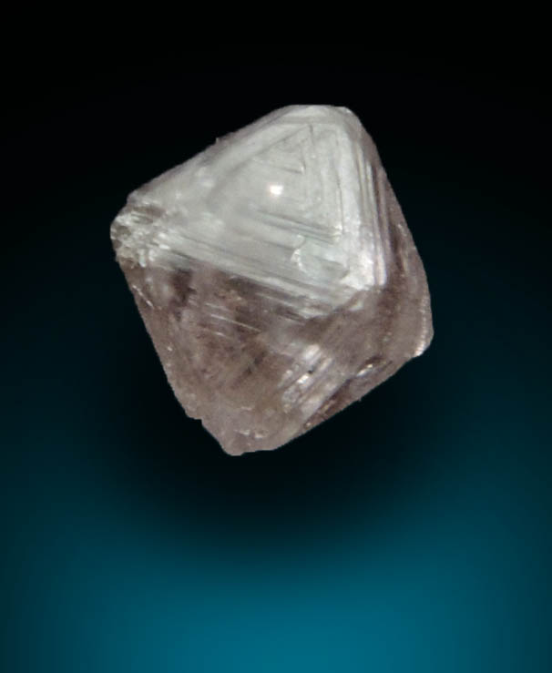 Diamond (0.28 carat pink-gray octahedral crystal) from Argyle Mine, Kimberley, Western Australia, Australia