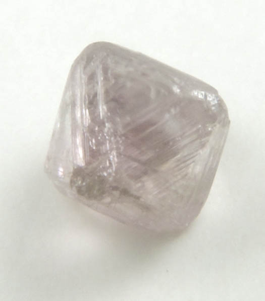 Diamond (0.28 carat pink-gray octahedral crystal) from Argyle Mine, Kimberley, Western Australia, Australia