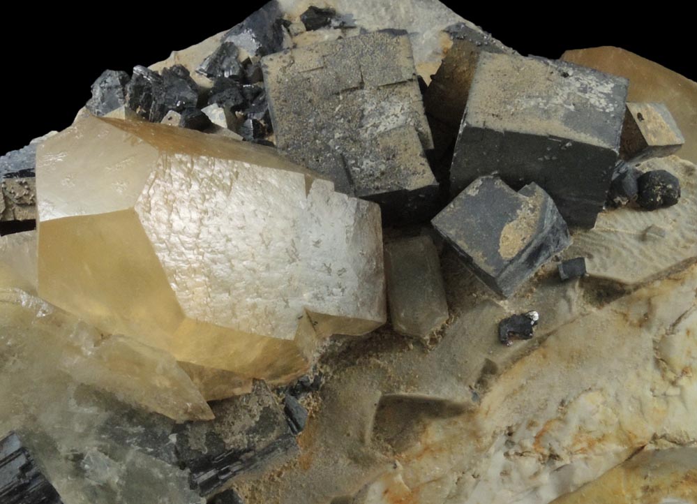 Galena and Calcite from Tri-State Lead Mining District, Picher, Ottawa County, Oklahoma