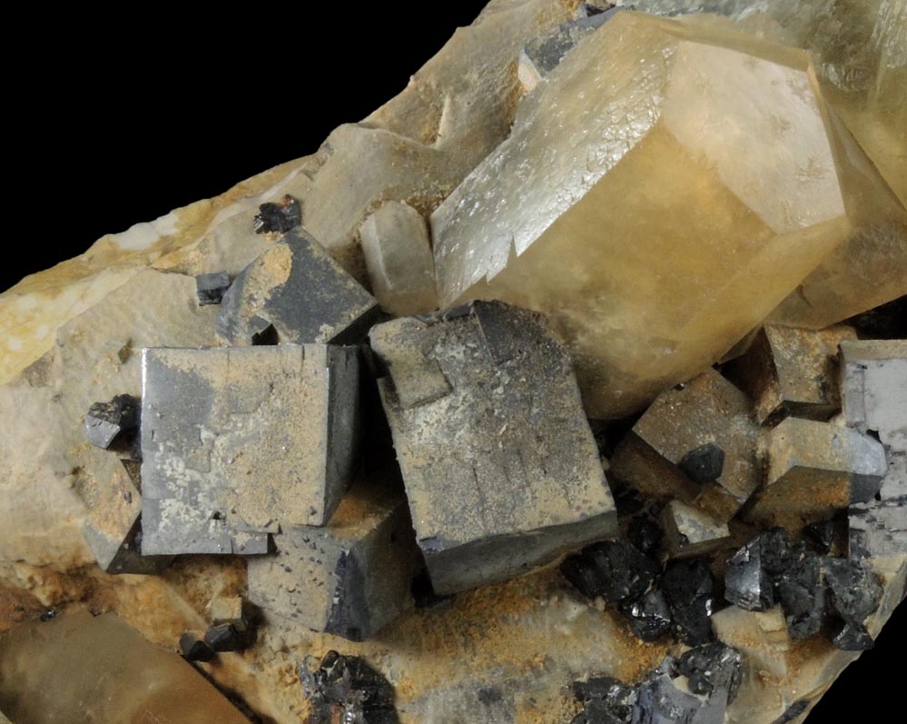 Galena and Calcite from Tri-State Lead Mining District, Picher, Ottawa County, Oklahoma