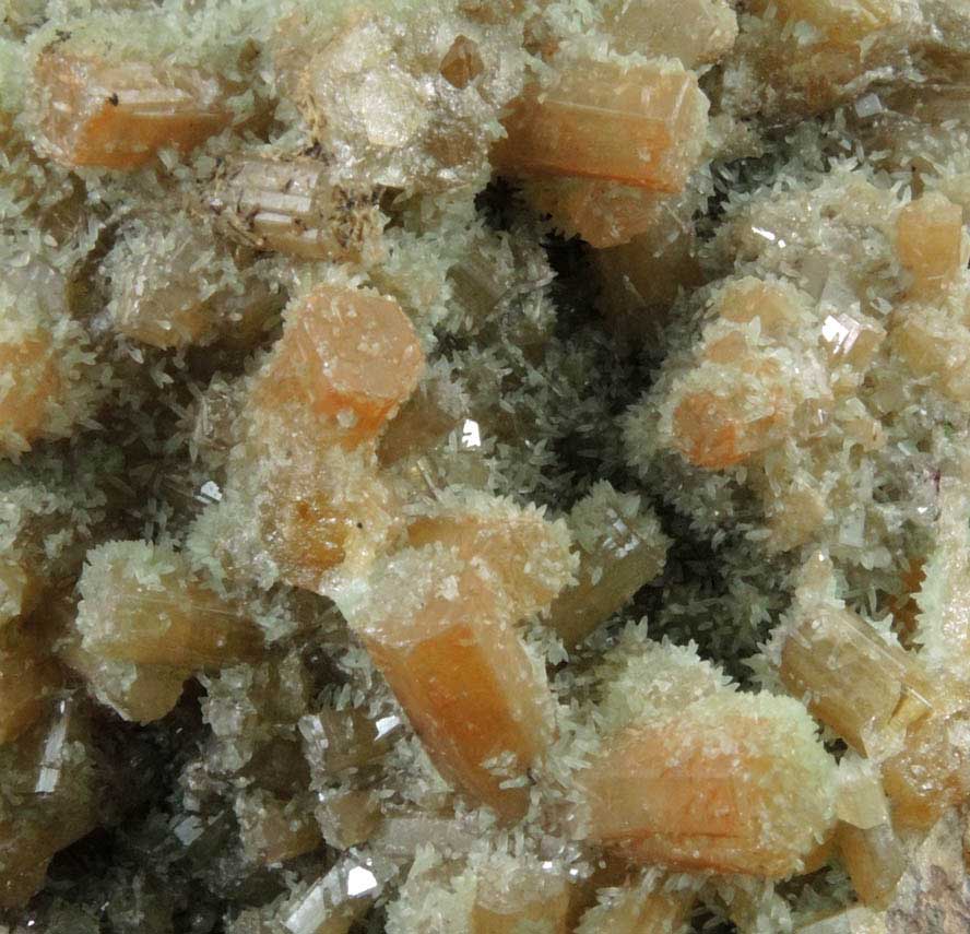 Mimetite and Smithsonite from Tsumeb Mine, Otavi-Bergland District, Oshikoto, Namibia