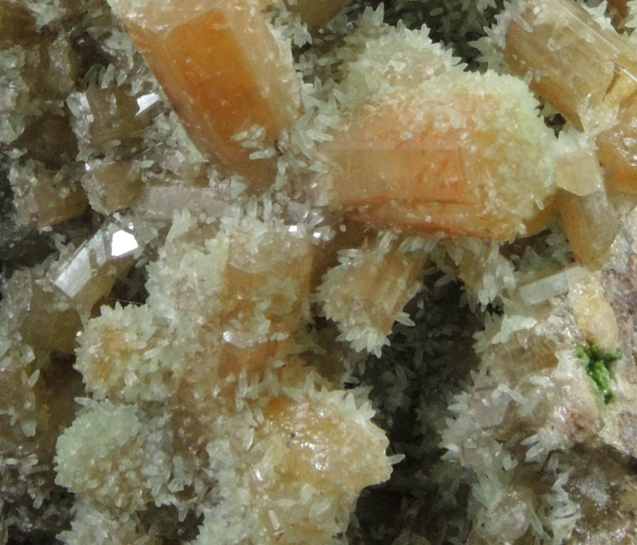 Mimetite and Smithsonite from Tsumeb Mine, Otavi-Bergland District, Oshikoto, Namibia